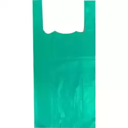 8094 BOLSA DE ASA ANÓNIMA 42X53CM 50 MICRAS 70% RECICLADO VERDE PAQUETE 2KG