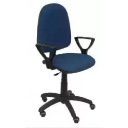 04CPBALI200BGOLF PIQUERAS Y CRESPO SILLA AYNA GIRATORIA C.PERMANENTE BRAZOS FIJOS TEJIDO BALI AZUL MARINO