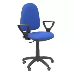 04CPBALI229BGOLFRP PIQUERAS Y CRESPO SILLA AYNA GIRATORIA C.PERMANENTE BRAZOS FIJOS TEJIDO BALI AZUL