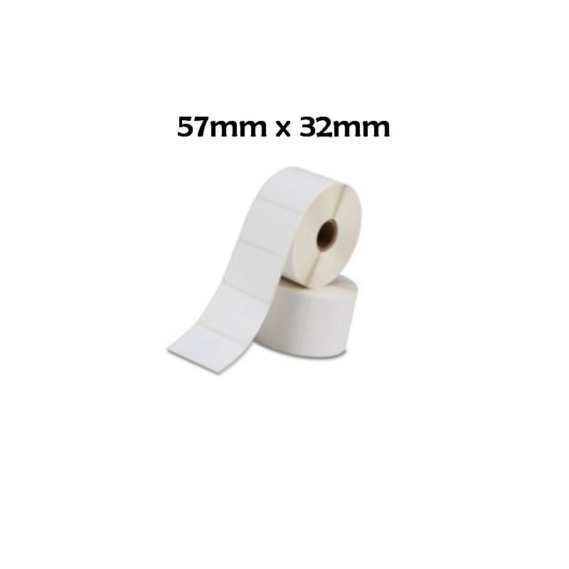 800262-125 3006318 880409-031DU Recambio etiquetas compatible ZEBRA 57mm x 32mm 1500 etiquetas