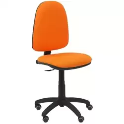 04CPBALI308RP PIQUERAS Y CRESPO SILLA AYNA GIRATORIA C.PERMANENTE RUEDAS DE PARQUÉ TEJIDO BALI NARANJA