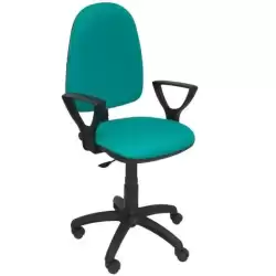 04CPBALI39BGOLF PIQUERAS Y CRESPO SILLA AYNA GIRATORIA C.PERMANENTE BRAZOS FIJOS TEJIDO BALI VERDE CLARO