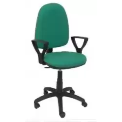 04CPBALI456BGOLF PIQUERAS Y CRESPO SILLA AYNA GIRATORIA C.PERMANENTE BRAZOS FIJOS TEJIDO BALI VERDE