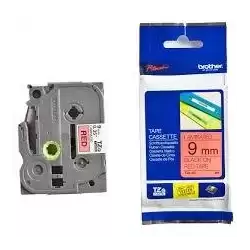 TZE421 BROTHER CINTA ROTULADORA LAMINADA TEXTO NEGRO SOBRE ROJO - 9MMX8M