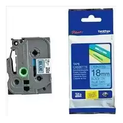 TZE541 BROTHER CINTA ROTULADORA LAMINADA TEXTO NEGRO SOBRE AZUL - 18MMX8M