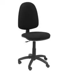 04CPBALI840 PIQUERAS Y CRESPO SILLA AYNA GIRATORIA CONTACTO PERMANENTE TEJIDO BALI NEGRO