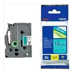 TZE741 BROTHER CINTA ROTULADORA LAMINADA TEXTO NEGRO SOBRE VERDE - 18MMX8M
