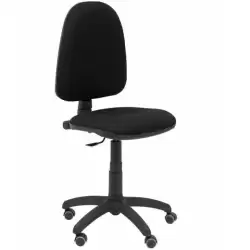 04CPBALI840RP PIQUERAS Y CRESPO SILLA AYNA GIRATORIA C.PERMANENTE RUEDAS DE PARQUÉ TEJIDO BALI NEGRO