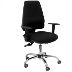 14ASB840B10CRRPL PIQUERAS Y CRESPO SILLA ELCHE GIRATORIA ASINCRO 24H BRAZOS REG. REFUERZO LUMBAR TEJIDO BALI NEGRO