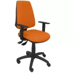 14SBALI308B10 PIQUERAS Y CRESPO SILLA ELCHE GIRATORIA REGULABLE SINCRO BRAZOS REGULABLES TEJIDO BALI NARANJA