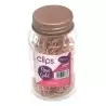 50687 DOHE CLIPS METÁLICOS 50MM ROSE GOLDEN BOTE DE CRISTAL CON TAPA 60 UD
