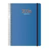 11628-2026 DOHE AGENDA ANUAL SYNCRO ESPIRAL 15X21CM DP CIERRE C/GOMA PP AZUL 2026