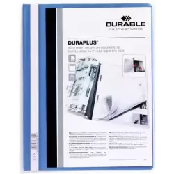 257906 DURABLE CARPETA DE PRESENTACIÓN DOSSIER FÁSTENER DURAPLUS A4 AZUL -25 UD-