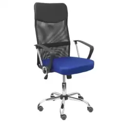 31BM8403D229CRRP PIQUERAS Y CRESPO SILLA GONTAR GIRATORIA BASCULANTE B/FIJOS RESPALDO MALLA NEGRA ASIENTO AZUL