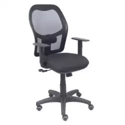 345SM840B840B10CRP PIQUERAS Y CRESPO SILLA ALOCÉN SINCRO B/REGULABLE RESPALDO DE MALLA NEGRO ASIENTO NEGRO