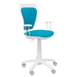 34BCLMICRO31 PIQUERAS Y CRESPO SILLA JUVENIL MINISTYLE BLANCA MICRO AZUL
