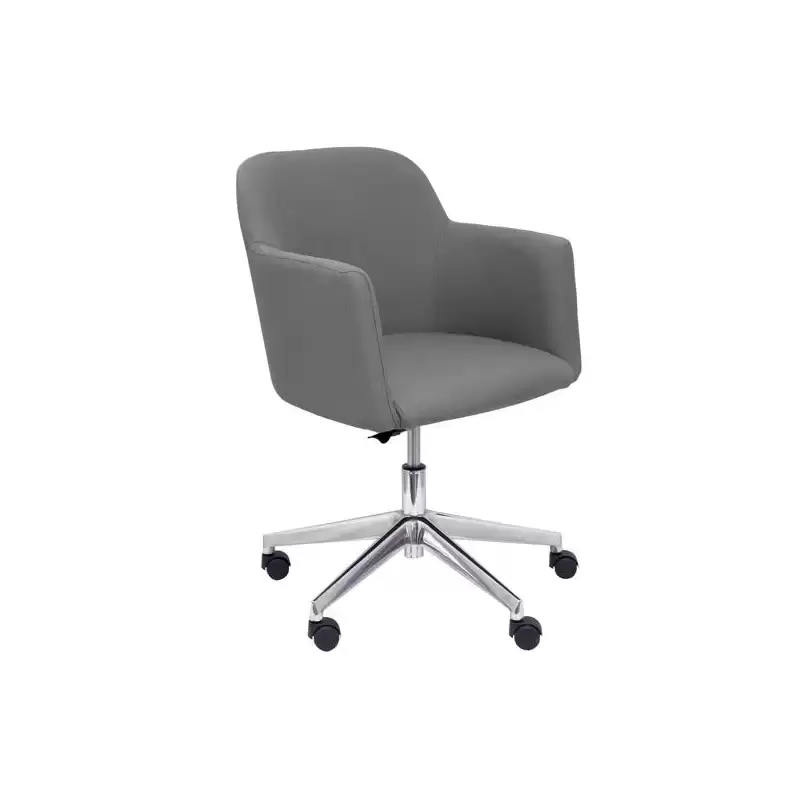 353GE600CRRF PIQUERAS Y CRESPO SILLÓN ATHENA GIRATORIO TAPIZADO ERA GRIS