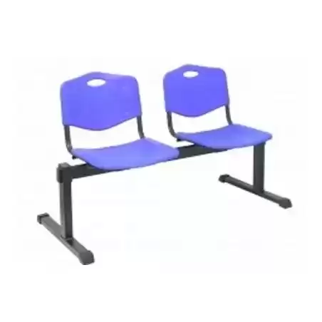 B2PIAZ PIQUERAS Y CRESPO BANCADA ISO 2 PLAZAS ASIENTO Y RESPALDO PVC AZUL