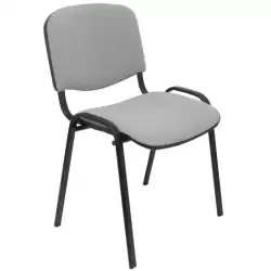 PACK226PTNA40 PIQUERAS Y CRESPO PACK DE 2 SILLAS FIJAS APILABLES ISO TAPIZADA ARAN GRIS