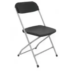 PACK5314NE PIQUERAS Y CRESPO PACK DE 5 SILLAS PLEGABLE ALUMINIO Y PP SIN BRAZOS NEGRO