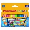 8757742 PLASTIDECOR CERAS PEQUES TRIANGULAR COLORES SURTIDOS ESTUCHE 12 UD