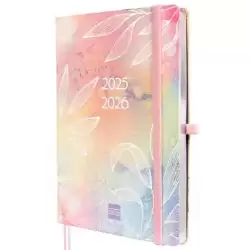 636110926 FINOCAM AGENDA MÍNIMAL 18 MESES M5 SVH CIERRE C/GOMA TAPA DURA PRETTY 2025-2026