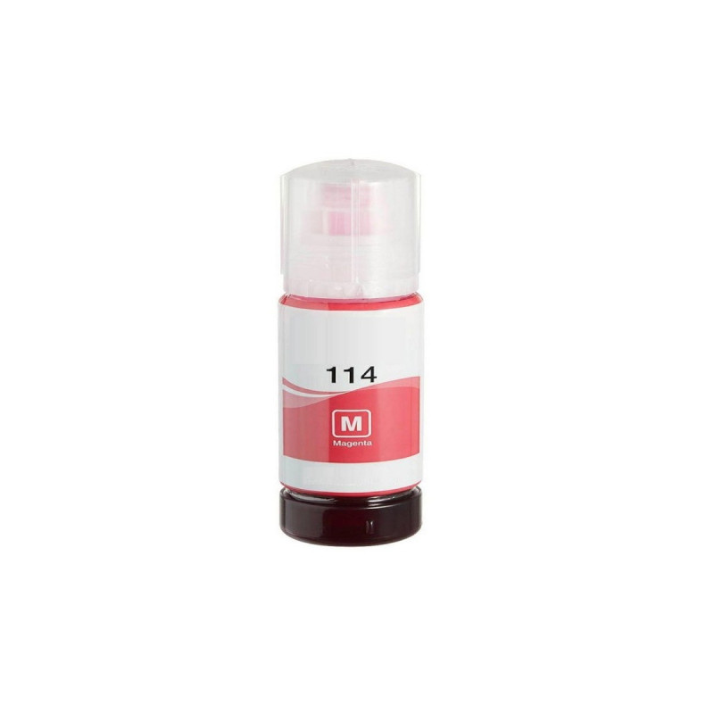 Epson 114 magenta botella de tinta compatible (C13T07B340)