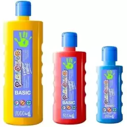 17711 PLAYCOLOR PINTURA DE DEDOS FINGER PAINT BASIC BOTELLA 500ML AMARILLO