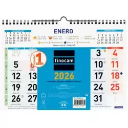 781440026 FINOCAM CALENDARIO DE PARED NÚMEROS GRANDES 300X210MM MV COLOR 2026