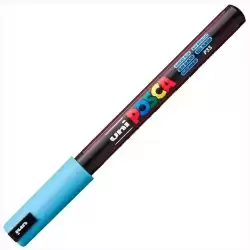 317974000 POSCA MARCADOR  PC-1MR NO PERMANENTE PUNTA EXTRAFINA 0.7MM AZUL GLACIAR