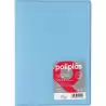 01471291 GRAFOPLÁS CARPETA CON FUNDAS POLIPLÁS SOLDADAS FOLIO 30 FUNDAS PP SEMIRÍGIDO TRANSLÚCIDO AZUL SOFT