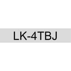 Epson C53S672065 (LK-4TBJ) transparente-negro 12mm*8m etiquetas mate compatibles