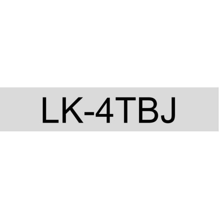 Epson C53S672065 (LK-4TBJ) transparente-negro 12mm*8m etiquetas mate compatibles