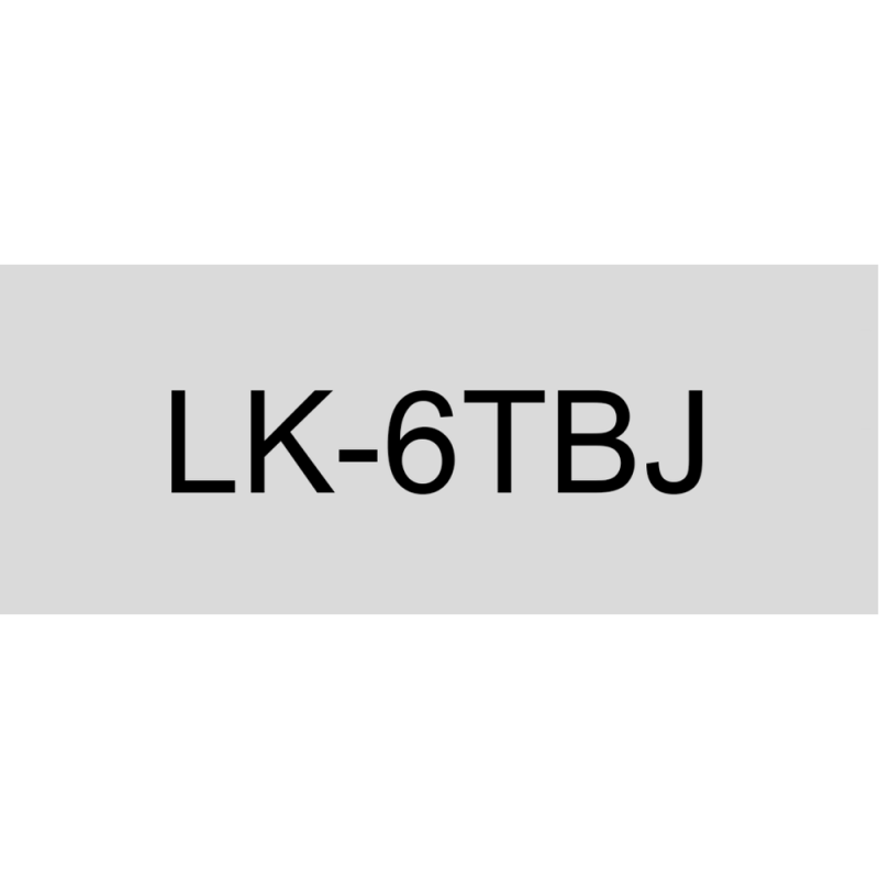 Epson C53S672067 (LK-6TBJ) transparente-negro 24mm*8m etiquetas mate compatibles