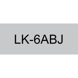 Epson C53S672088 (LK-6ABJ) gris-negro 24mm*8m etiquetas mate compatibles