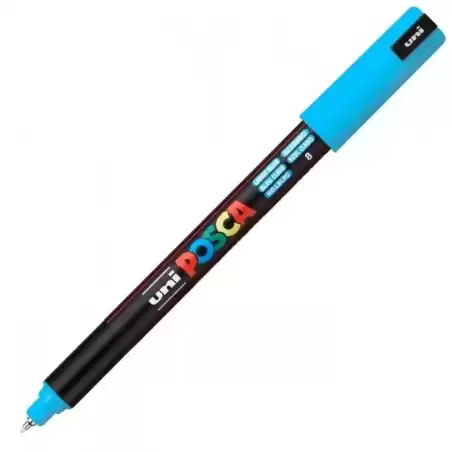 289785000/317800000 POSCA MARCADOR  PC-1MR NO PERMANENTE PUNTA EXTRAFINA 0.7MM  AZUL CLARO