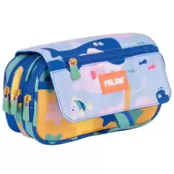 08149BD MILAN PORTATODO 4 CREMALLERAS CON SOLAPA SERIE ESPECIAL BLUE ODYSSEY