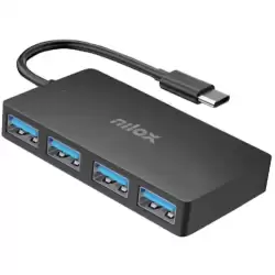 NXHUBUSC04 NILOX HUB 4 PUERTOS USB-A 3.2 CABLE 15