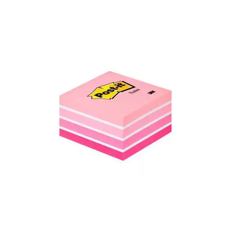 7100172384 POST-IT CUBO DE NOTAS MULTICOLOR 5X90 HOJAS 76X76 TONOS ROSA PASTEL