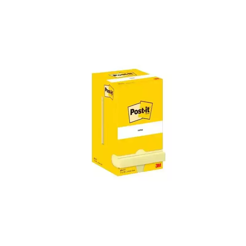 7100290160 POST-IT BLOC NOTAS ADHESIVAS 654 100H 76X76 CANARY YELLOW PAQUETE 12 UD