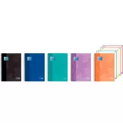 400196863 OXFORD CUADERNO EUROPEANBOOK 4 CLASSIC 120H A5+ 5X5 WRITE&ERASE T/PLÁSTICO C/SURTIDOS VIVOS