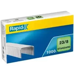24869200 RAPID GRAPAS ESTÁNDAR 23/8 GALVANIZADAS -CAJA DE 1000-