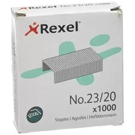 2100926 REXEL GRAPAS 23/20 GALVANIZADAS -CAJA DE 1000-