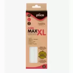 1655 PLICO BARRAS DE COLA PARA PISTOLA TERMOFUSIBLE BAJA TEMPERATURA TRANSPARENTES ECO (80% RECICLADA)  Ø8MM X 200MM -25U-