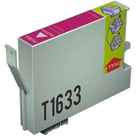 Cartucho de Tinta T1633 16ML Compatible con Impresoras Epson WF 2010W, 2510WF, 2520NF, 2530WF-T16334020-16XL