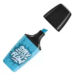 07/31-10 STABILO MARCADOR FLUORESCENTE BOSS MINI "STAY IN THE FLOW" AZUL CAJA 10 UD