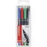 841/4 STABILO MARCADOR PERMANENTE OHPEN UNIVERSAL S PUNTA SUPER FINA 0.4MM C/SURTIDOS ESTUCHE 4 UD