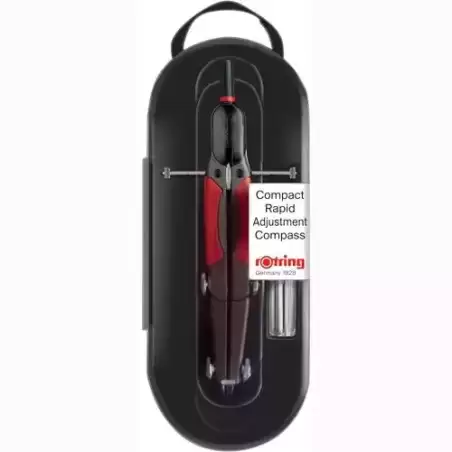 S0676580 ROTRING COMPÁS MICROMÉTRICO DE AJUSTE RÁPIDO NEGRO BLISTER