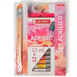 PO200040 TALENS ART CREATION SET ACRÍLICO 12 TUBOS X 12ML COLORES SURTIDOS