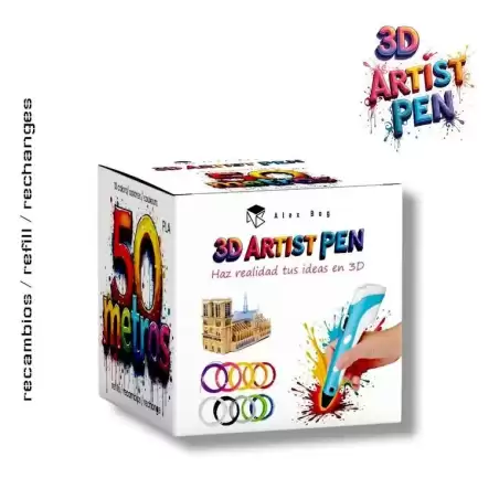 AB-0310 ROYMART RECAMBIOS BOLI 3D 50 MTS. 10 COLORES